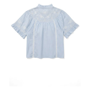 Xirena – Maé Baumwollbluse | Hellblau