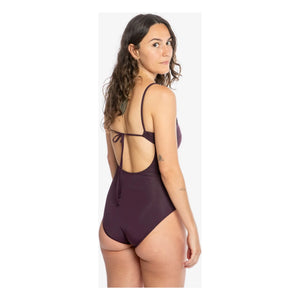Matona - 1-teiliger V-Ausschnitt Jersey Recycelte Fasern | Aubergine