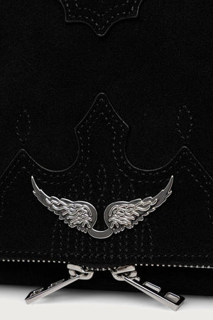 Kadın süet crossbody çanta