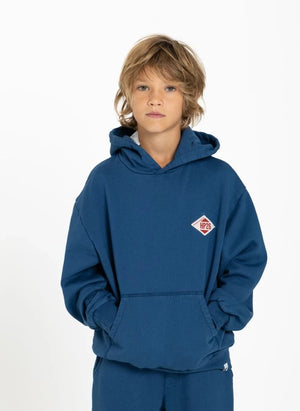 Hundred Pieces - Pat Freedom Organischer Baumwoll-Sweatshirt | Grau Blau
