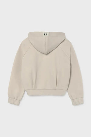 Çocuklar için pamuklu fermuarlı ve капüşonlu Mayoral sweatshirt