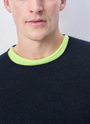 American Vintage - Ducksbay Wolle und Kaschmir Pullover | Dunkelblau