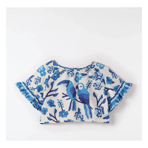 Fabula - Jardin de Fleurs Bluse | Blau