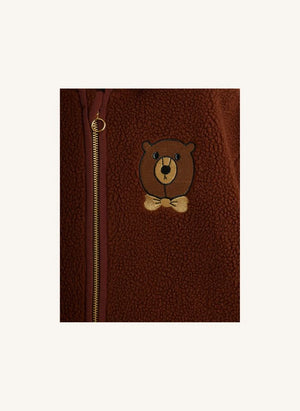 Mini Rodini - Sherpa Ayı Ceketi | Kahverengi
