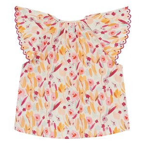 Bonton - Nuage Fleurie Bluse | Ecru