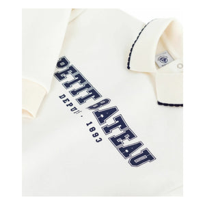 Petit Bateau - Petit Bateau Sweatshirt mit Polokragen | Ecru