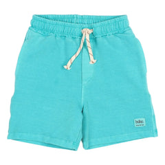 Búho – Bermudashorts aus Bio-Baumwollfleece | Aqua