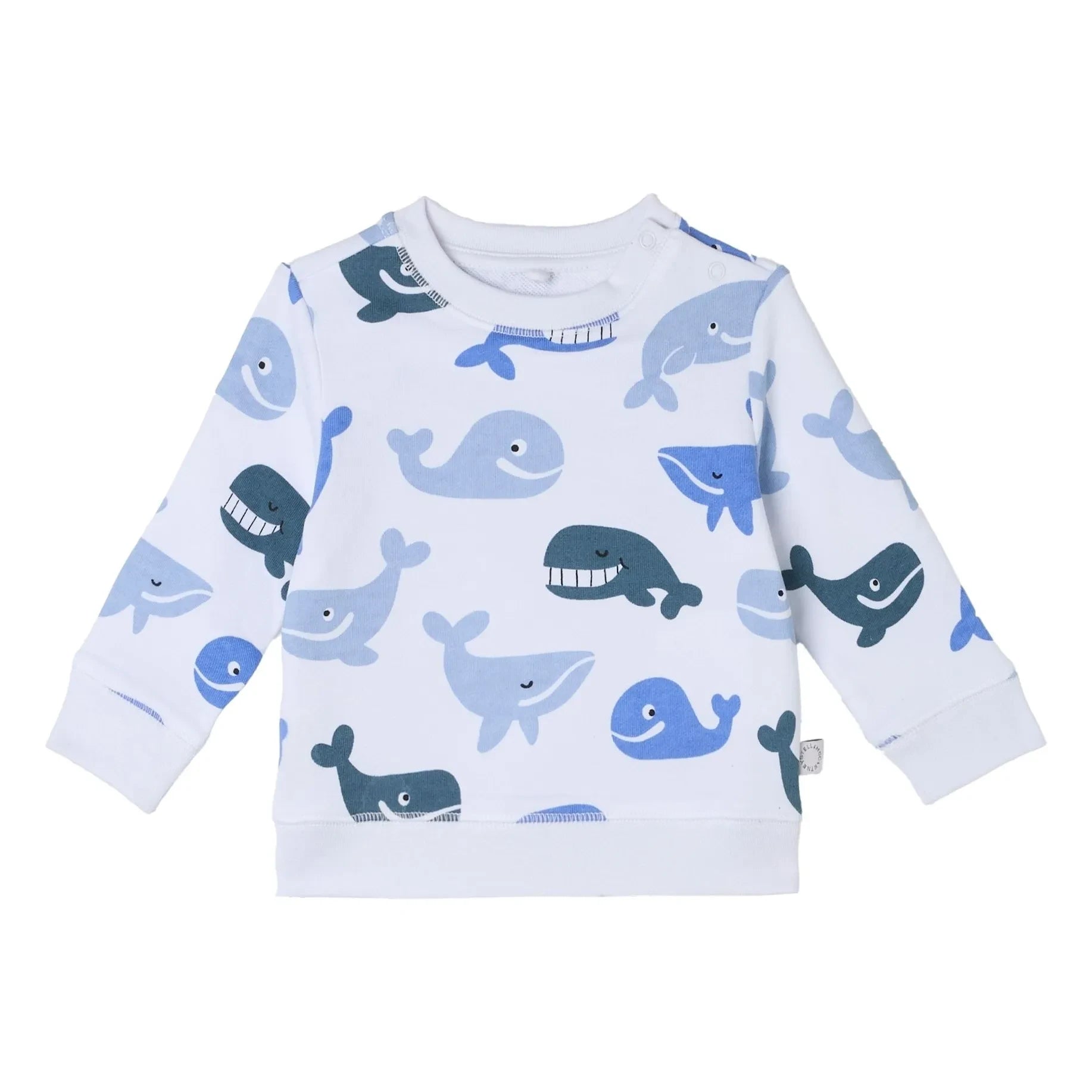 Stella McCartney Kids - Sweatshirt Whales | Weiß