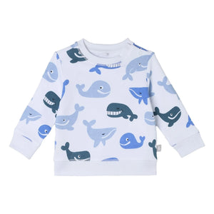 Stella McCartney Kids - Sweatshirt Whales | Weiß