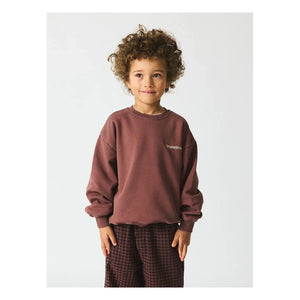 brunobruno nation - Norah Organik Pamuk Sweatshirt | Koyu kahverengi