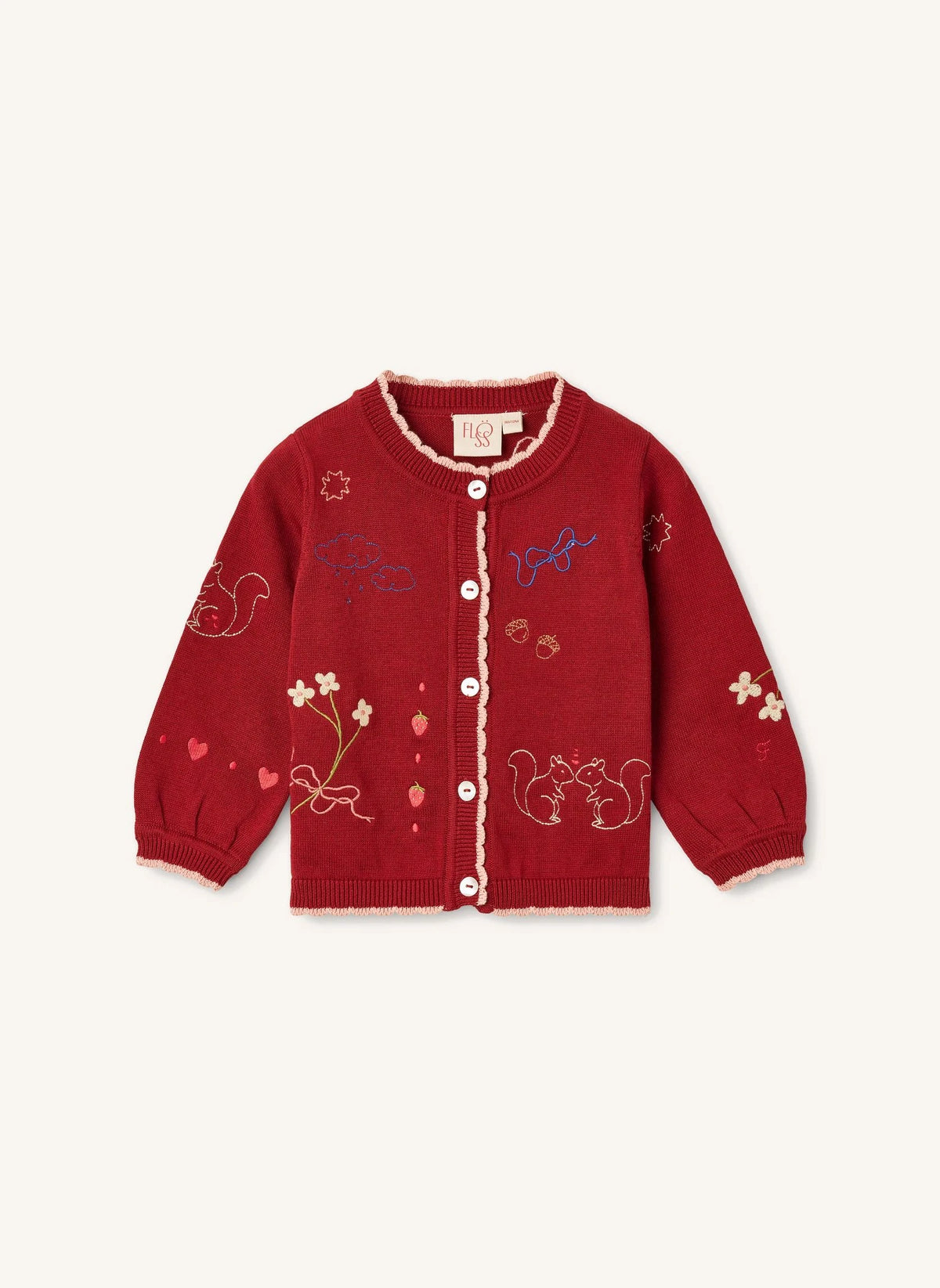 Flöss - Agnes Strickjacke | Rot