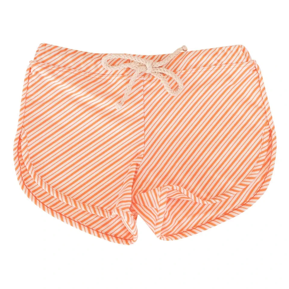 Ina Swim - Gestreifte Badeshorts | Koralle