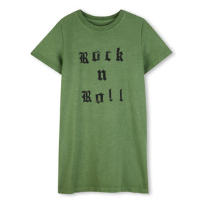 Zadig & Voltaire – Rock N Roll T-Shirt Kleid | Grün