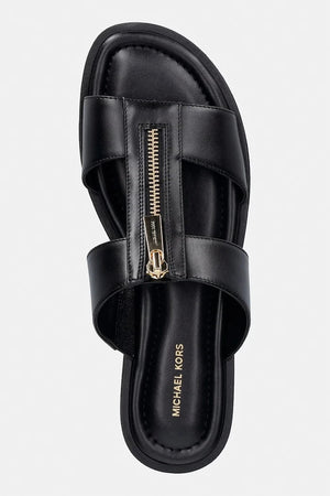 MICHAEL Michael Kors kadın düz tabanlı deri terlik Berkley Flat Sandal