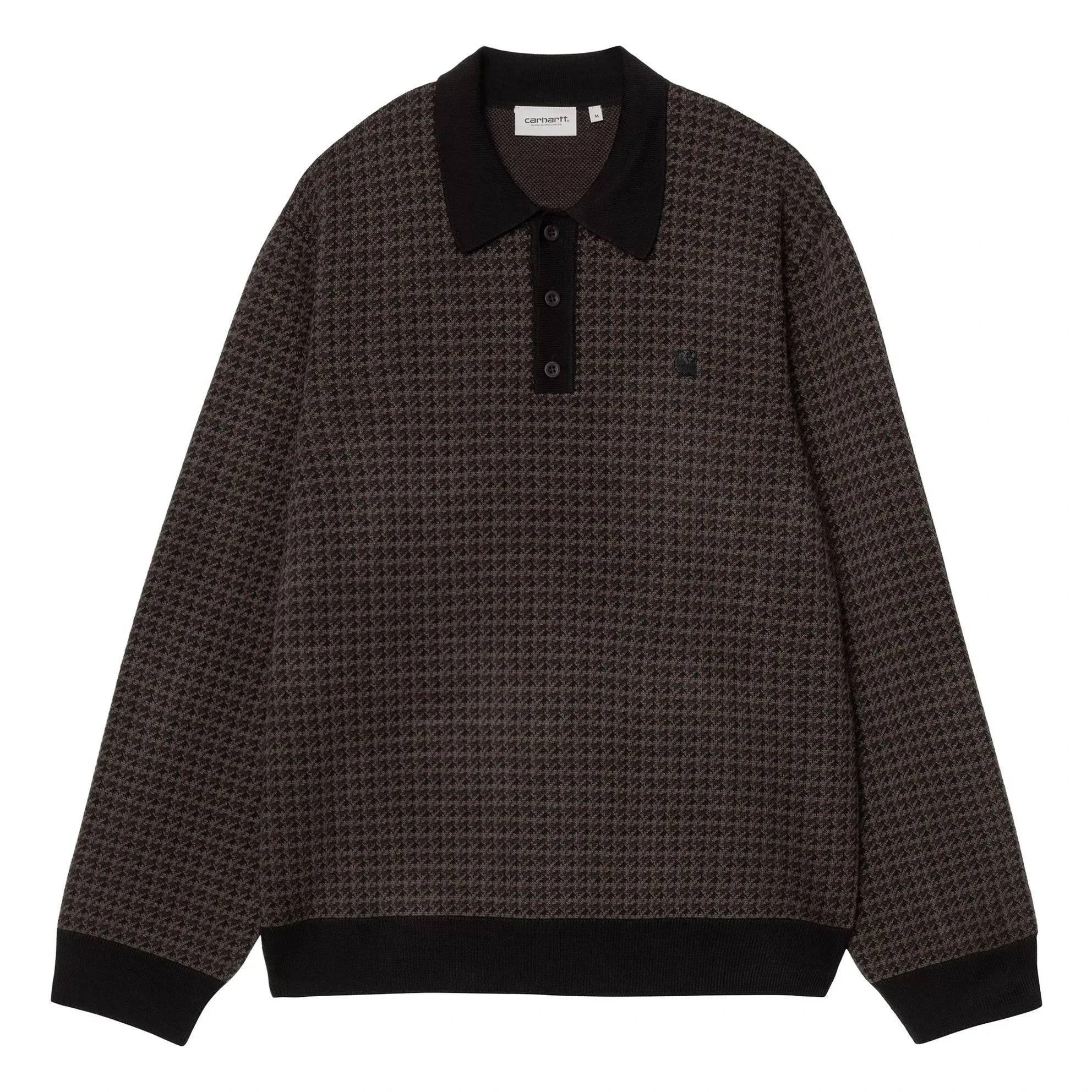 Carhartt WIP - Polo Langarmshirt Lowis | Braun