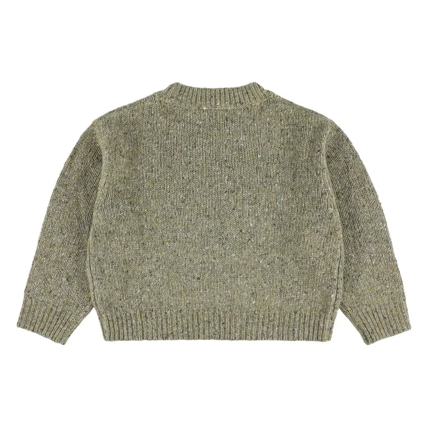 Morley - Zed melierter Merinowollpullover | Hellkhaki