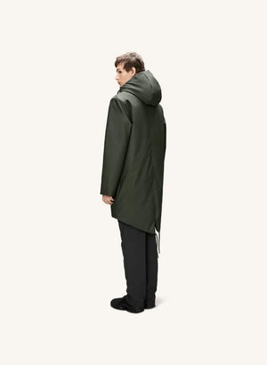 Rains - Langer Parka Nome W3T3 | Dunkelgrün