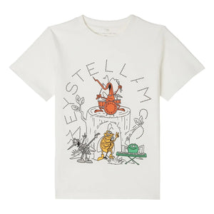 Stella McCartney Kids - Stella Insekten Bio-Baumwoll-T-Shirt | Elfenbein