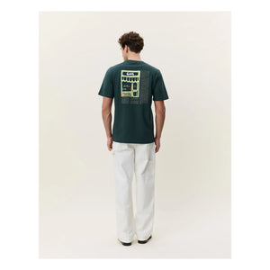 Les Deux - T-Shirt Café | Dunkelgrün