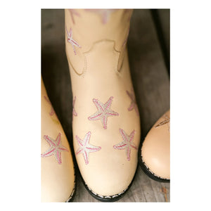 Bootstock - Cowboystiefel Starfish Leder | Blassgelb
