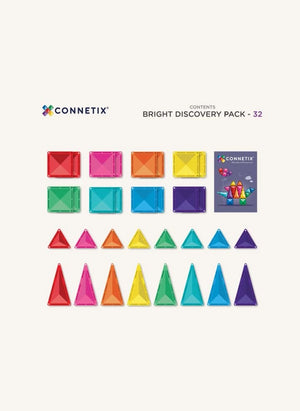 Connetix - Entdeckungspaket - 32 Teile | Pastell