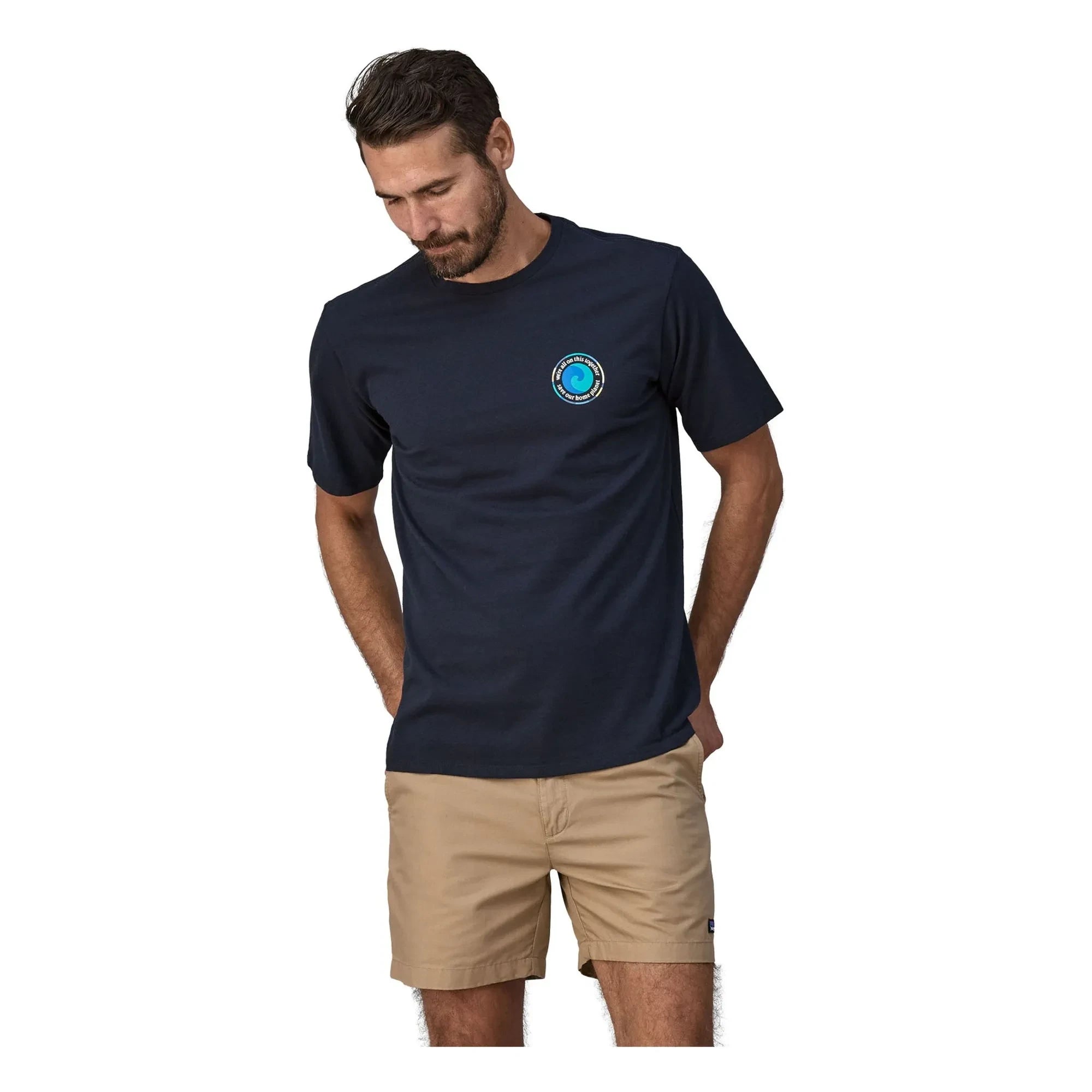 Patagonia - Unity Fitz Responsibili T-Shirt Bio-Baumwolle | Dunkelblau