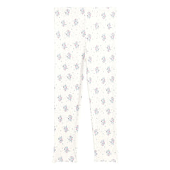 Louise Misha - Anandou Gerippte Leggings mit Blumenmuster | Creme