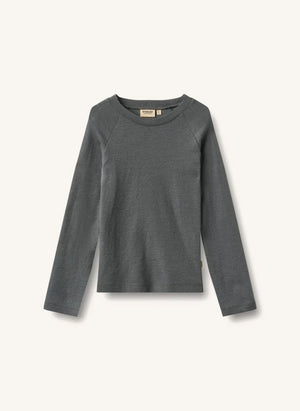 Wheat - Maane Merino-Woll-T-Shirt | Braun