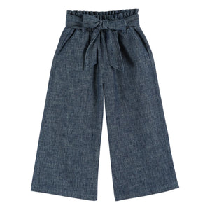 Emile et Ida – Weite Hose mit Gürtel | Marine