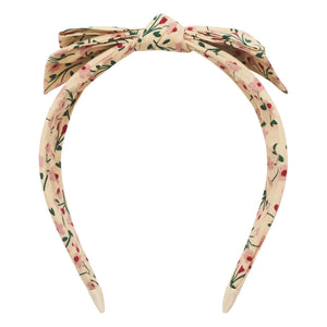 Mimi & Lula - Alice Stirnband mit Blumenmuster und Knoten | Creme