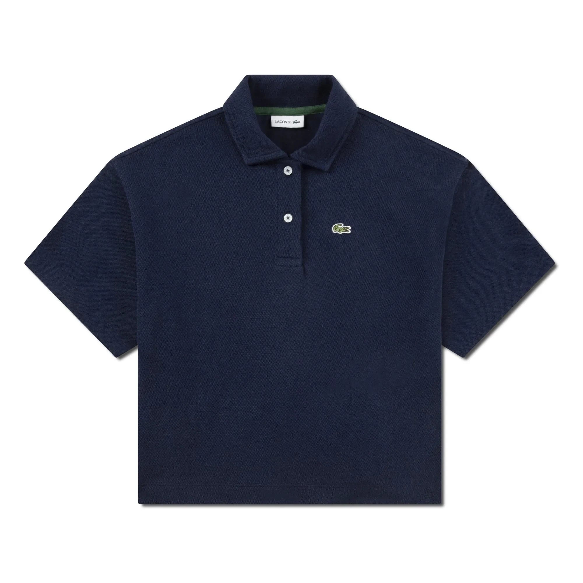 Lacoste - Polo-Shirt mit Übergröße Logo Bio-Baumwolle | Marineblau