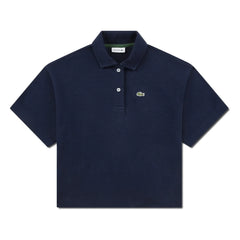 Lacoste - Polo-Shirt mit Übergröße Logo Bio-Baumwolle | Marineblau