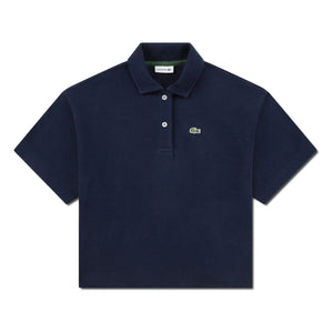 Lacoste - Polo-Shirt mit Übergröße Logo Bio-Baumwolle | Marineblau
