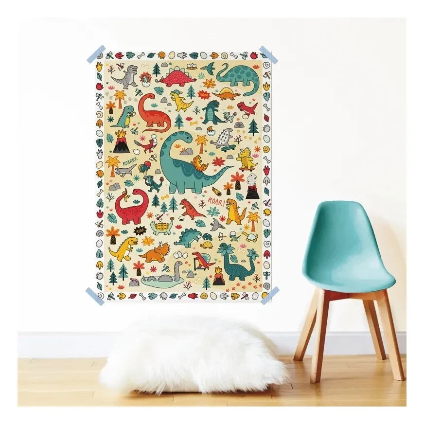 Poppik - Bunte Dinosaurier Poster-Sticker