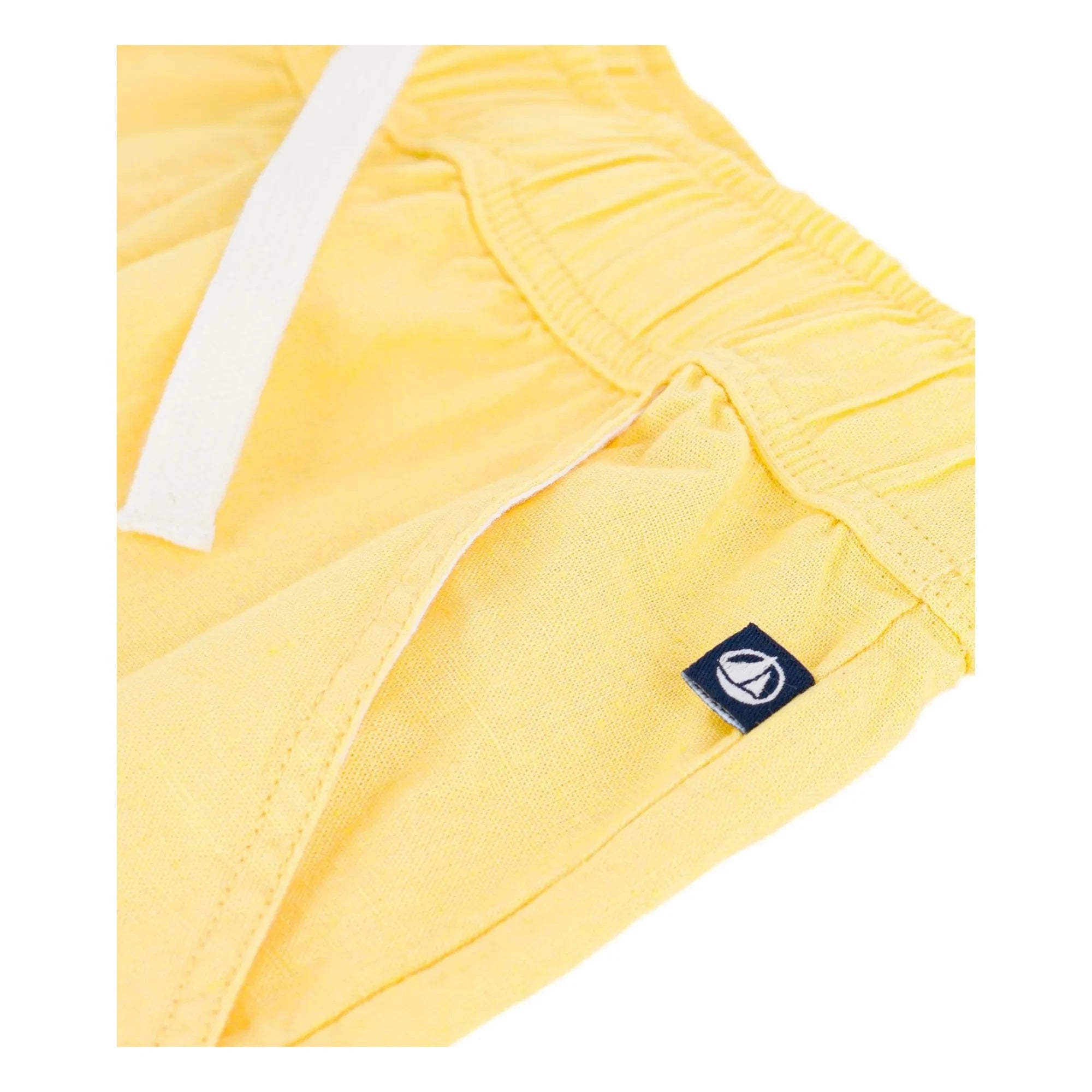 Petit Bateau - Unifarbene Leinen-Bermudas | Gelb