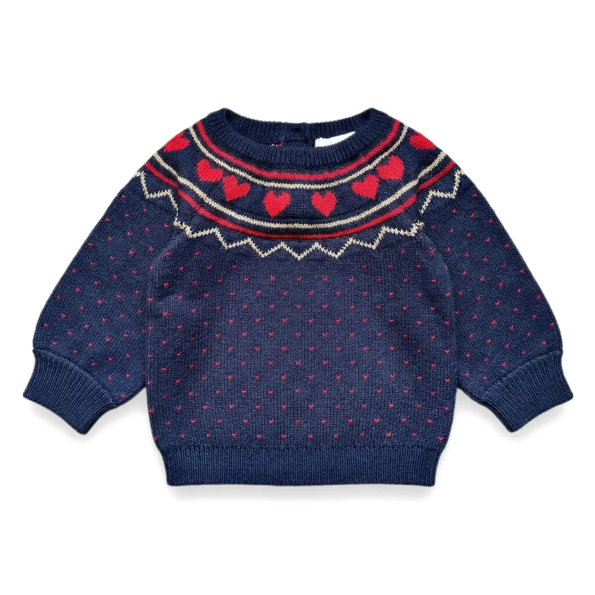 Louis Louise - Elias gepunkteter Pullover | Marineblau