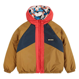 Bobo Choses - Wendbare Recycelte Faser Wasserdichte Jacke | Weiß