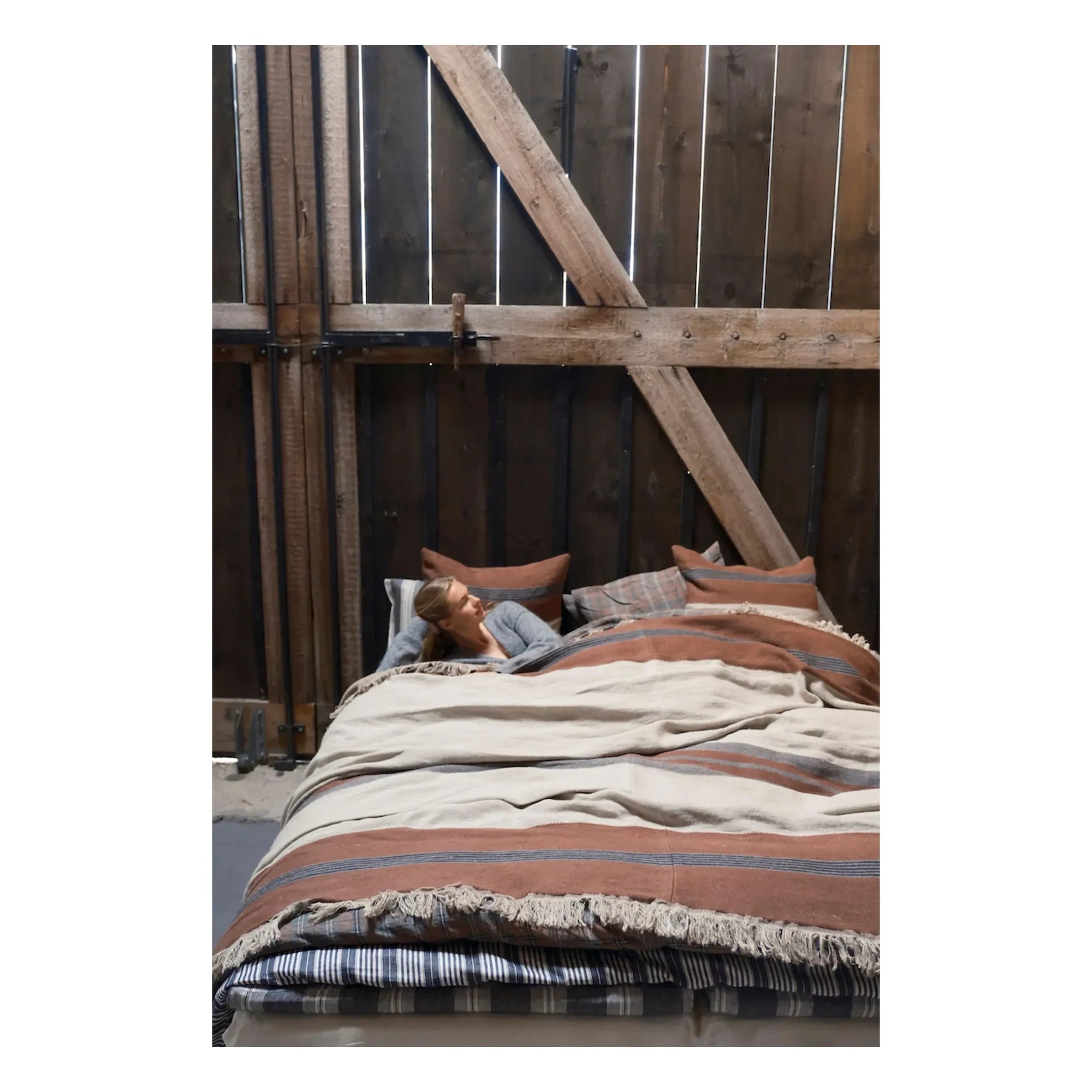 Libeco - Leinen-Tagesdecke Sienna | Braun