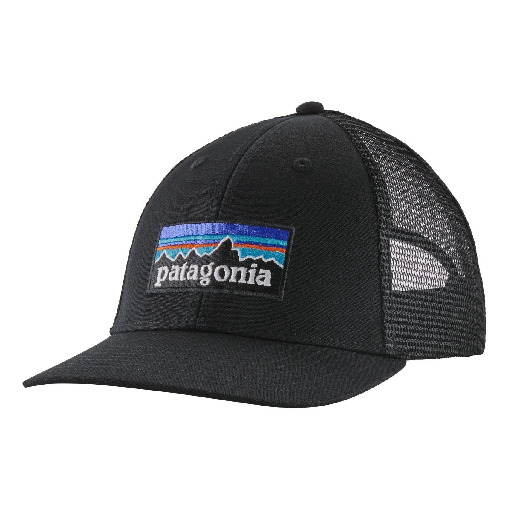 Patagonia – P-6 Logo Trucker Cap aus Bio-Baumwolle | Schwarz