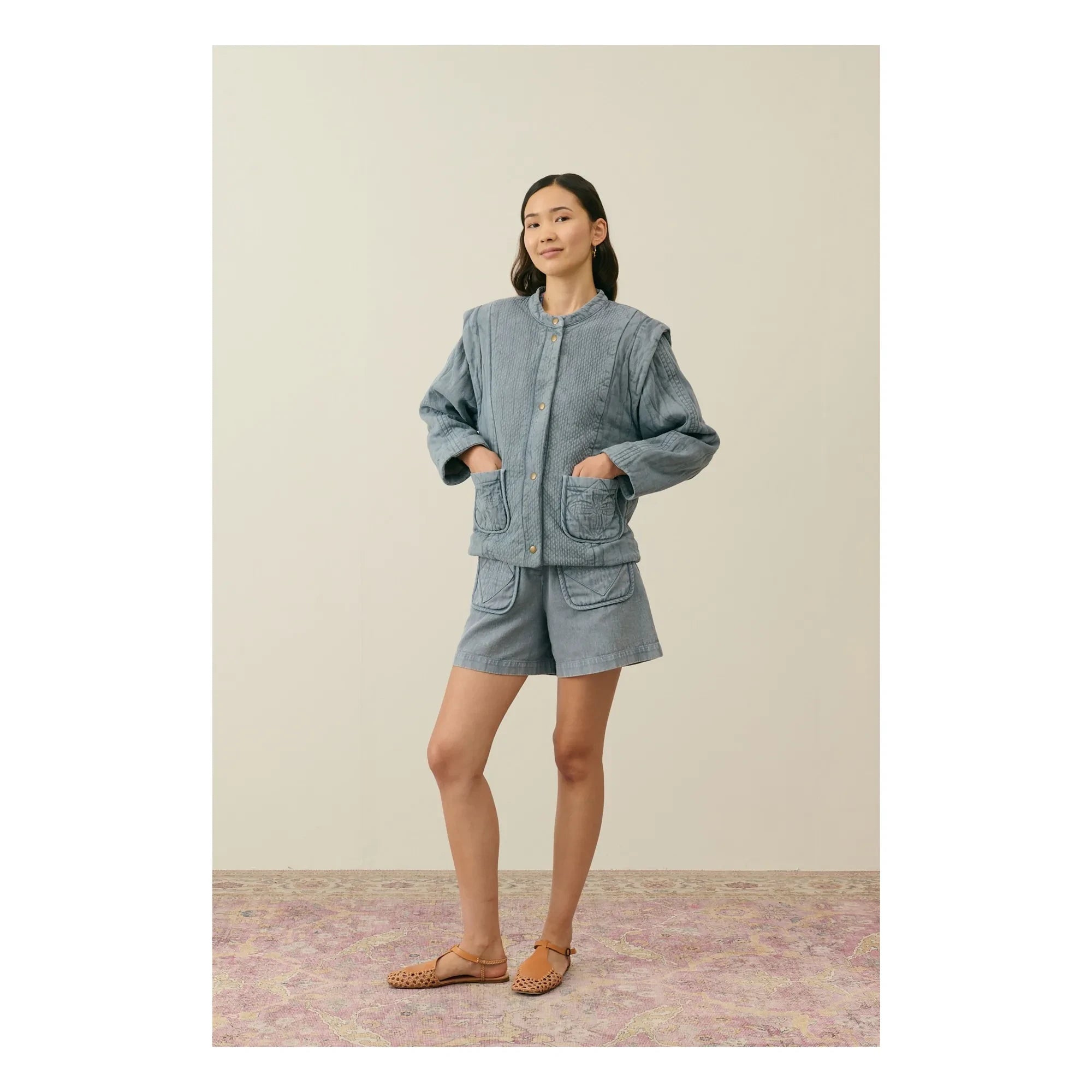 Louise Misha - Horicia Bio-Baumwoll-Jacke - Damenkollektion | Grau
