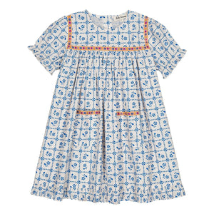 Hallo Simone – Louisette Fayence-Kleid | Weiß