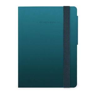 Legami - Liniert Notizbuch mit monochromem Softcover - Tiefteal - Mein Notizbuch