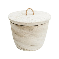 Mon Dada – Geruchsneutrale Outdoor-Kerze mit Deckel | Blanc/Écru