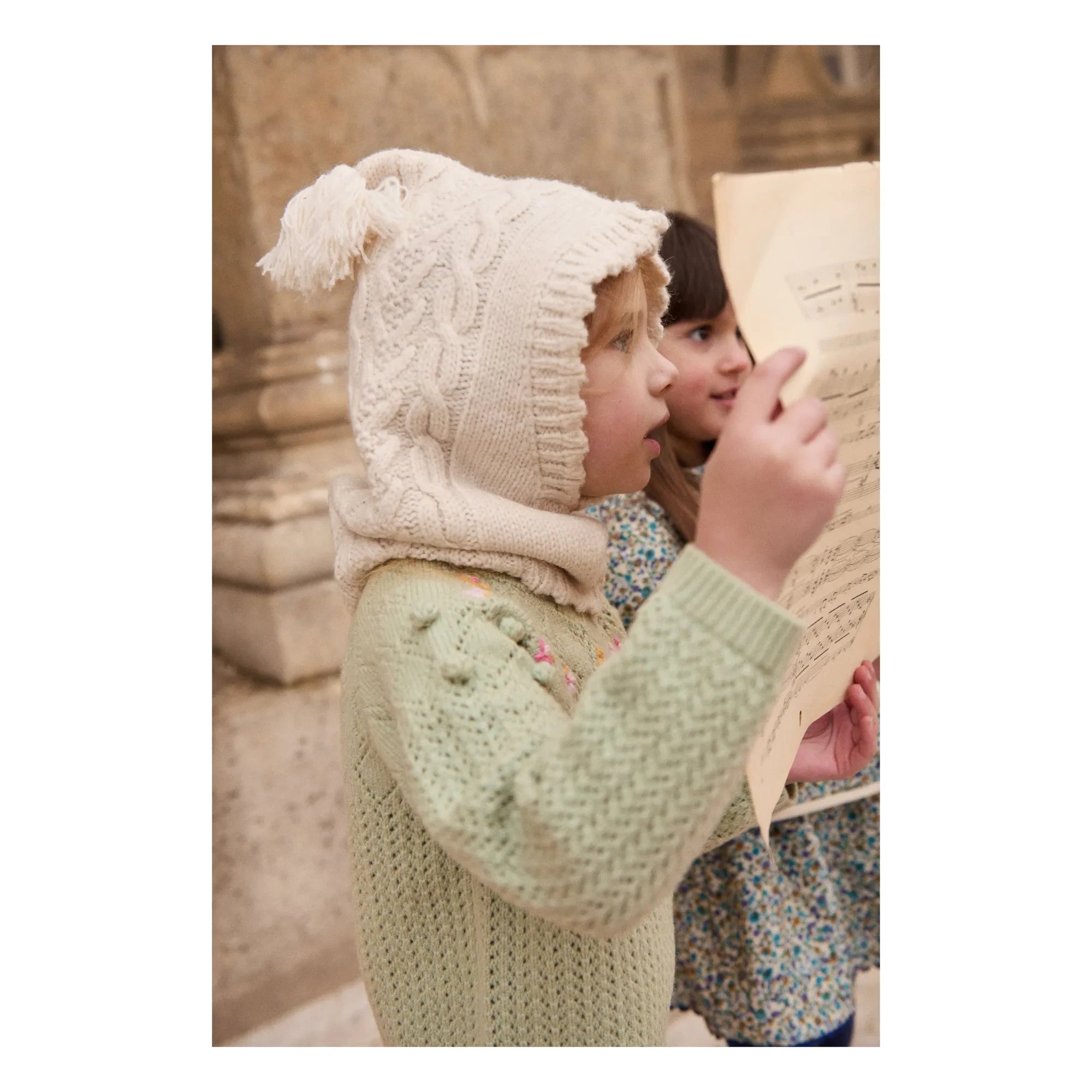 Louise Misha - Vakita Wollpullover | Mandelgrün