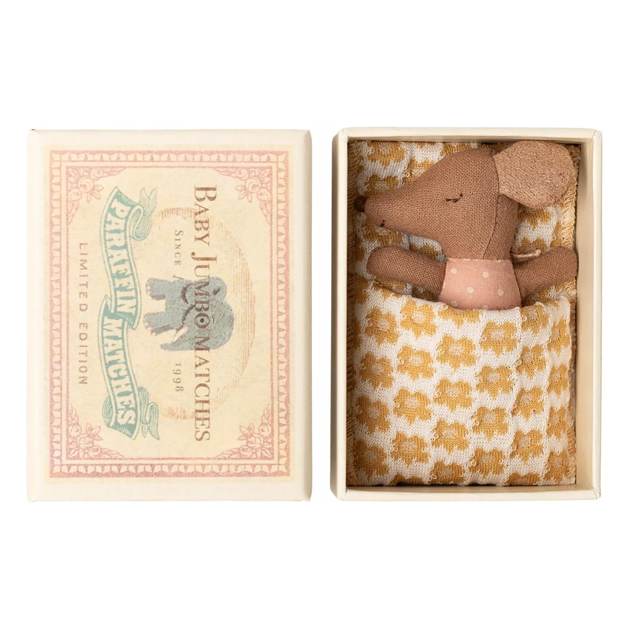 Maileg - Schlafende/aufweckbare Babymaus in Box | Rosa