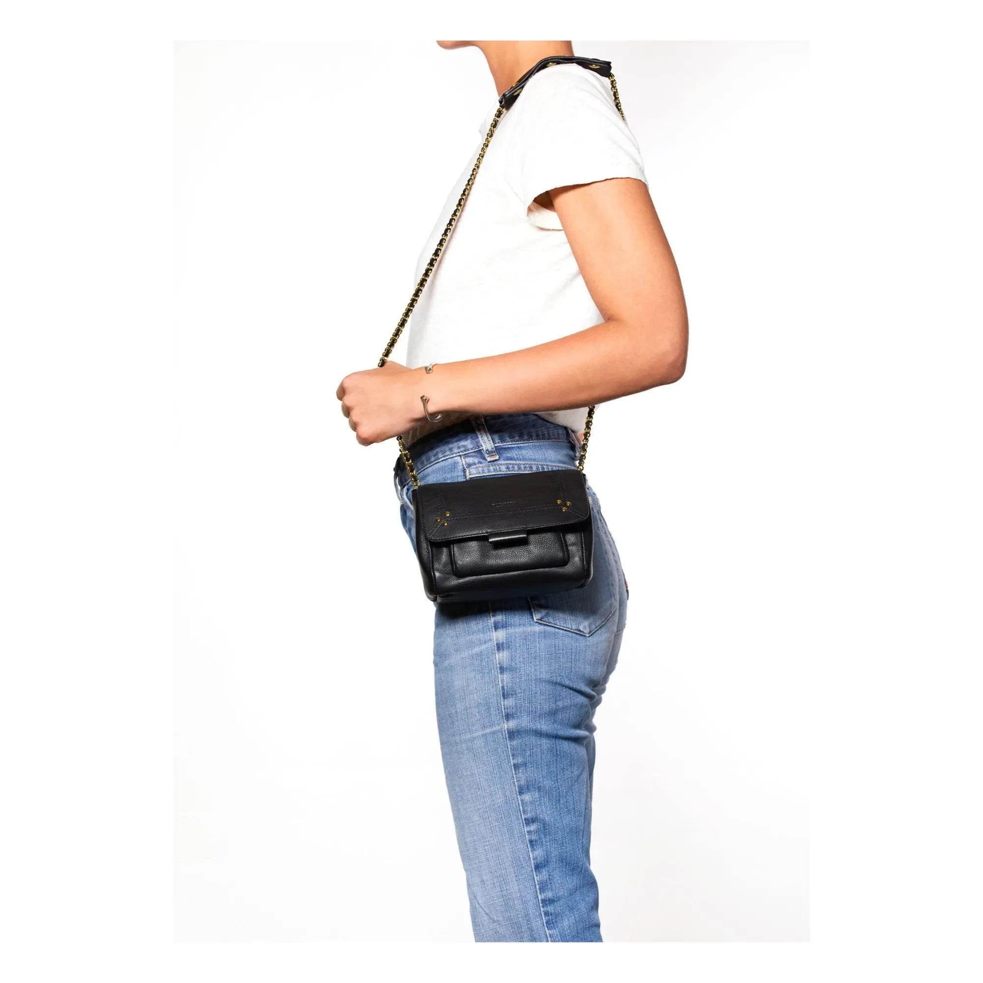 Jérôme Dreyfuss - Tasche Lulu S Kalbsleder | Schwarz