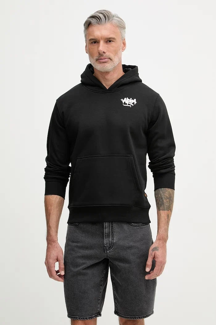 Alpha Industries Kapüşonlu Erkek Pamuklu Signature Sweatshirt