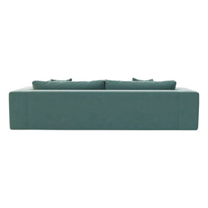 Panac Edition - Bellechasse 3-Sitzer Sofa aus Roh-Samt - 240 cm | Moosgrün