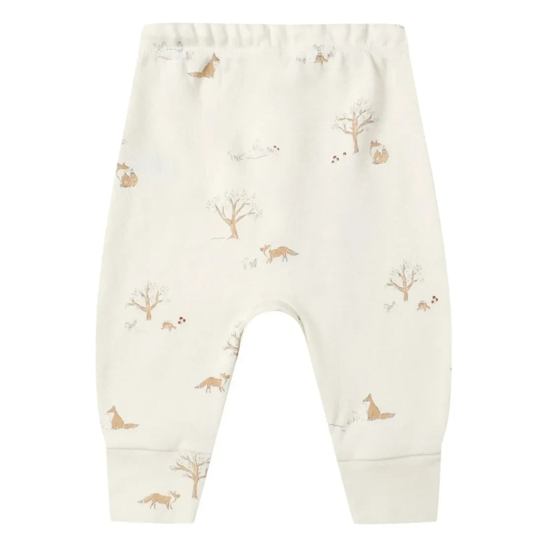Quincy Mae - Bio-Baumwollhose mit Fuchsmotiv | Elfenbein