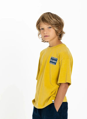 Hundred Pieces - Finn-zertifiziertes organisches Baumwoll-T-Shirt | Senf